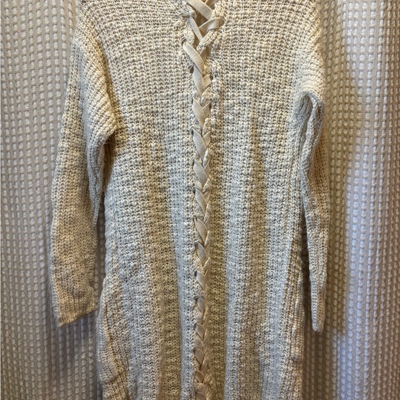 Poof! Cream Textured Cardigan - Picture 3 of 3